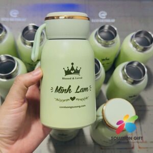 Bình giữ nhiệt in Uv theo thiết kế độc quyền của khách hàng